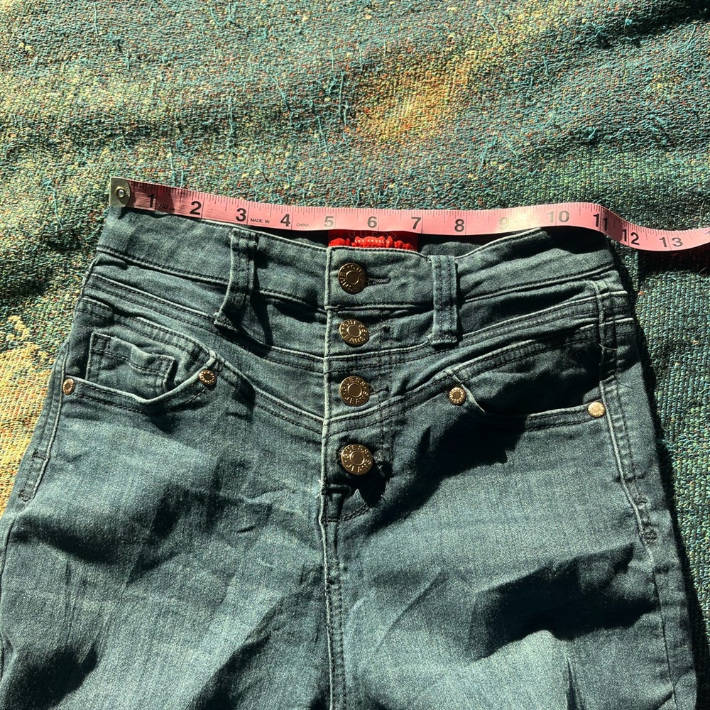 Guess High Rise Button Fly Skinny Jeans Dark Wash Women’s 25 Stretch Denim - Picture 14 of 17